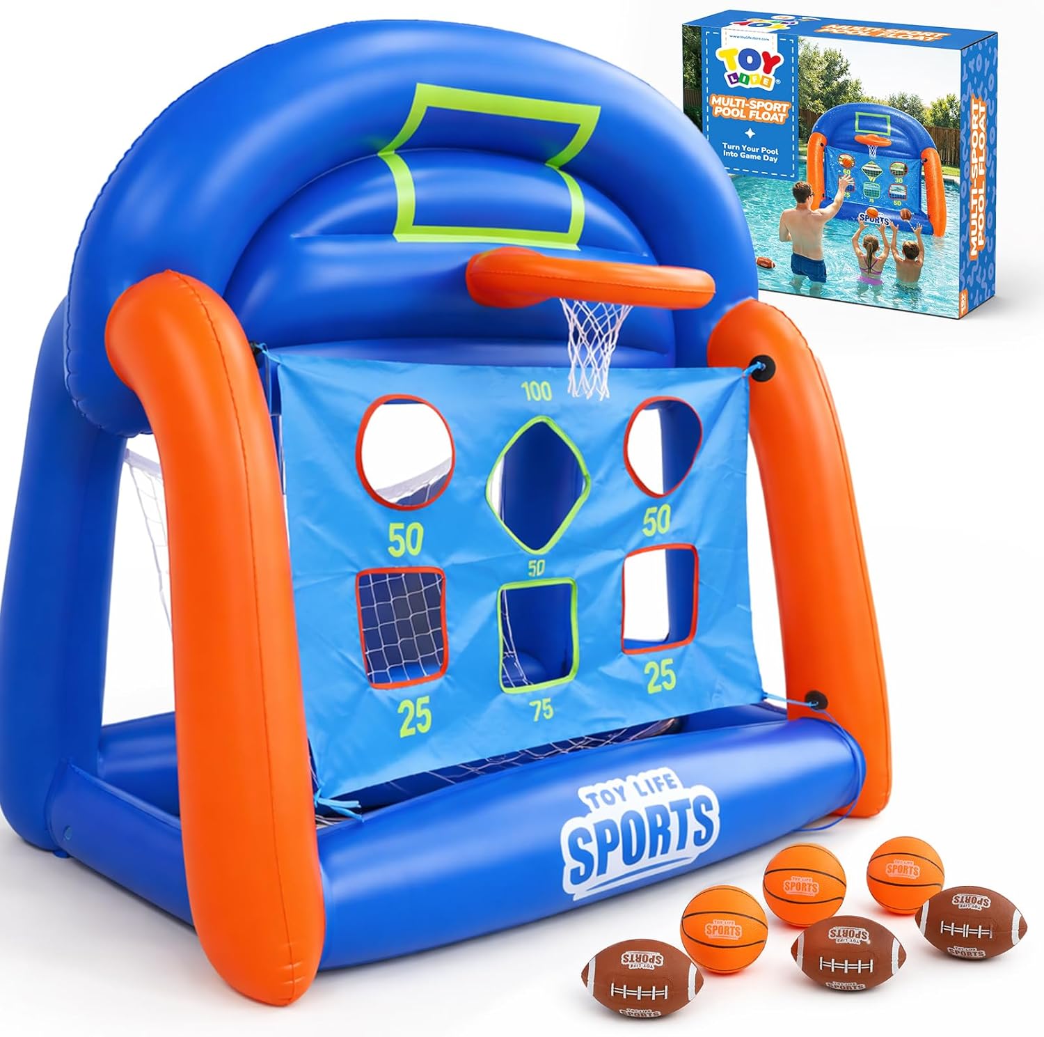 Kids Toys And Games - Multi-Sport Pool Games Inflatable for Kids