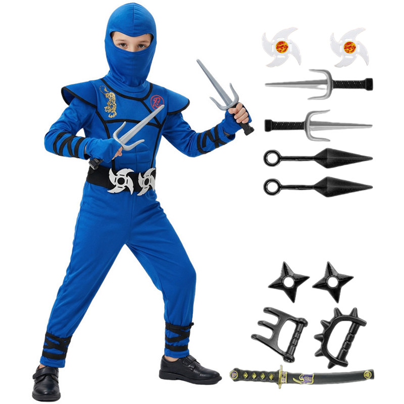 Black and Blue Ninja Costume f - Kids Toys Set recension och pris