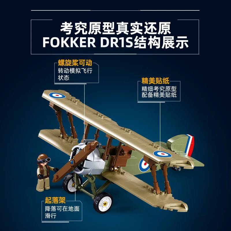 Sopwith Camel WW1 Fighter Jet  - Kids Toys Uk recension och pris