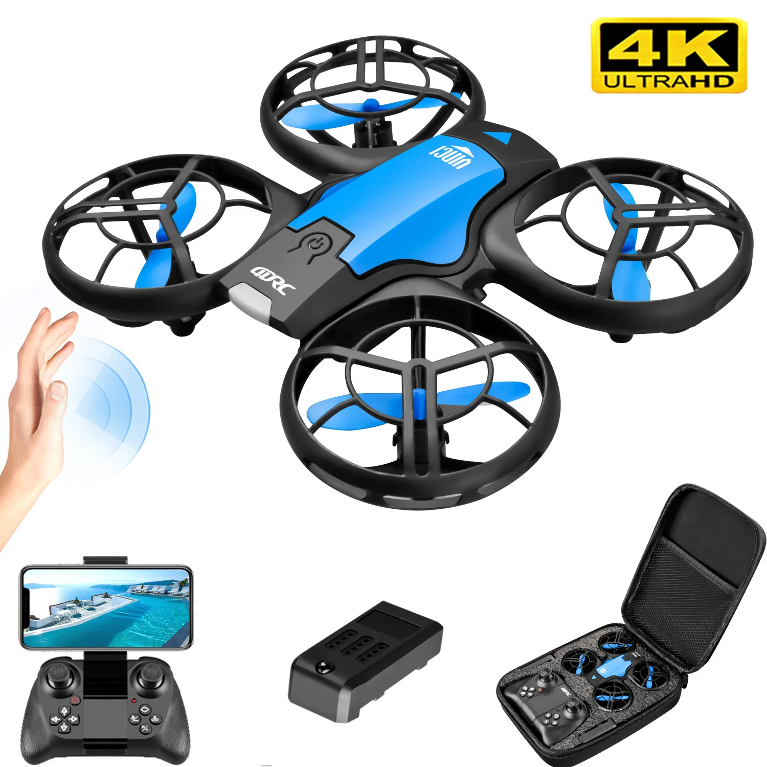 V8 New Mini Drone 4K Professio - Kids Toys Helicopter recension och pris
