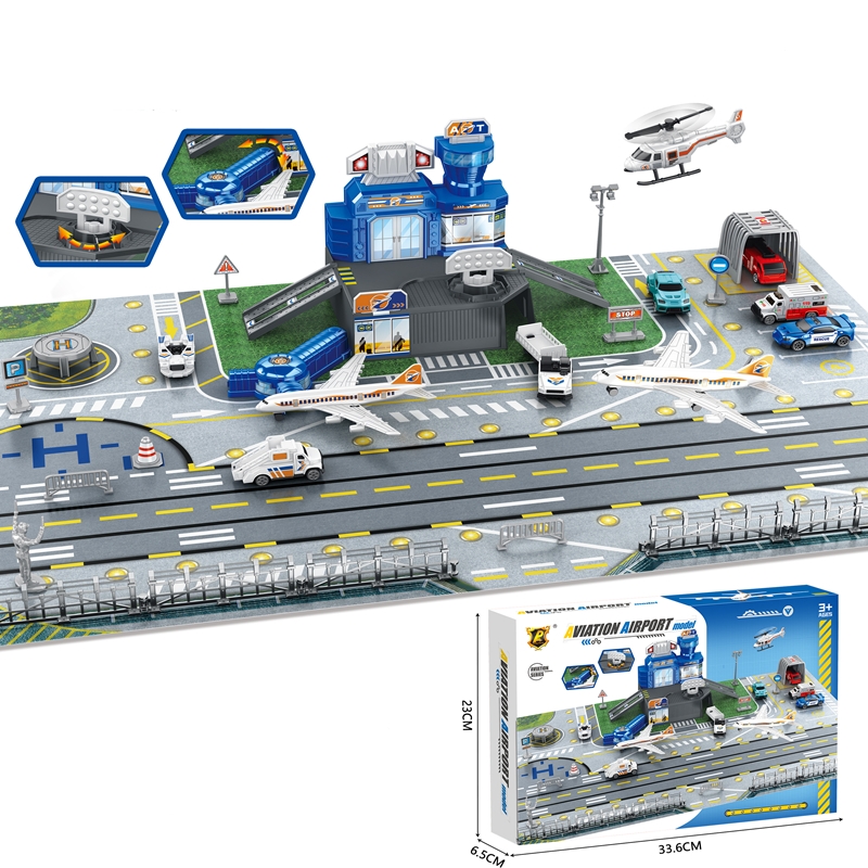 Children's Airport Scene Toy S - Kids Toys Helicopter recension och pris