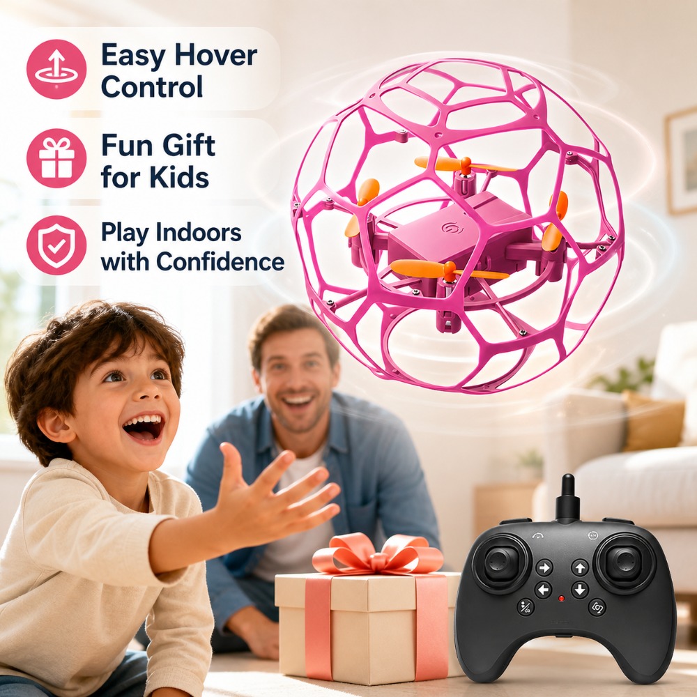 Football Shape RC Drone Quadco - Kids Toys Helicopter recension och pris