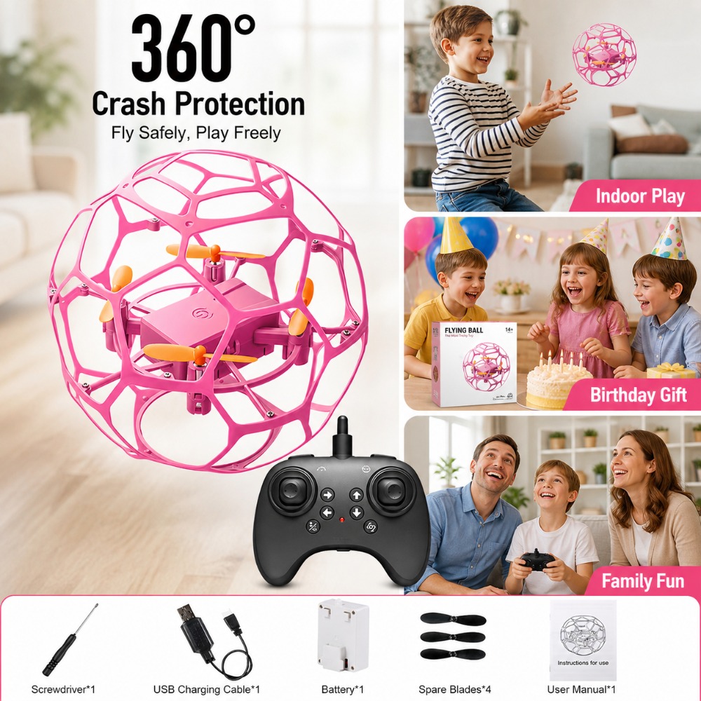 Football Shape RC Drone Quadco - Kids Toys Helicopter recension och pris