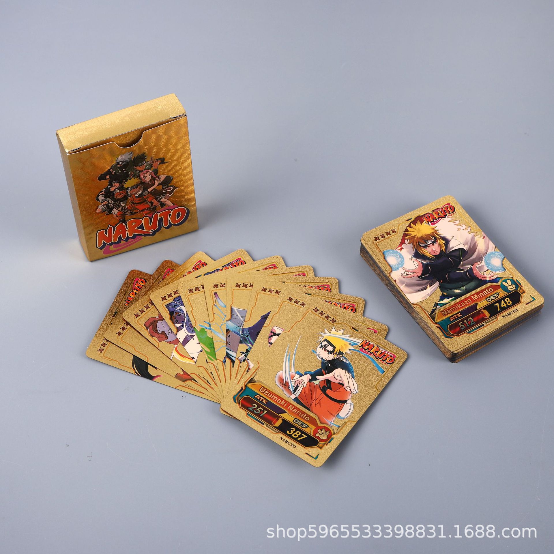 55pcs Naruto Card Gold English - Kids Toys And Games recension och pris