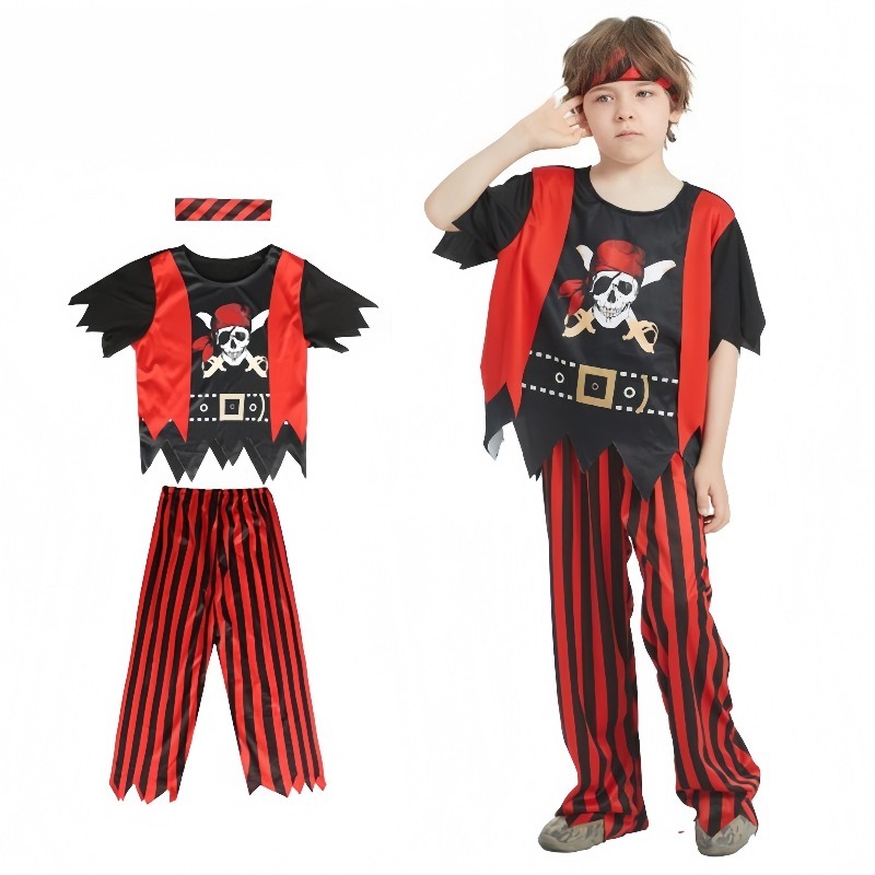 Kids Pirate Skull Dress Up Cos - Kids Toys Set recension och pris