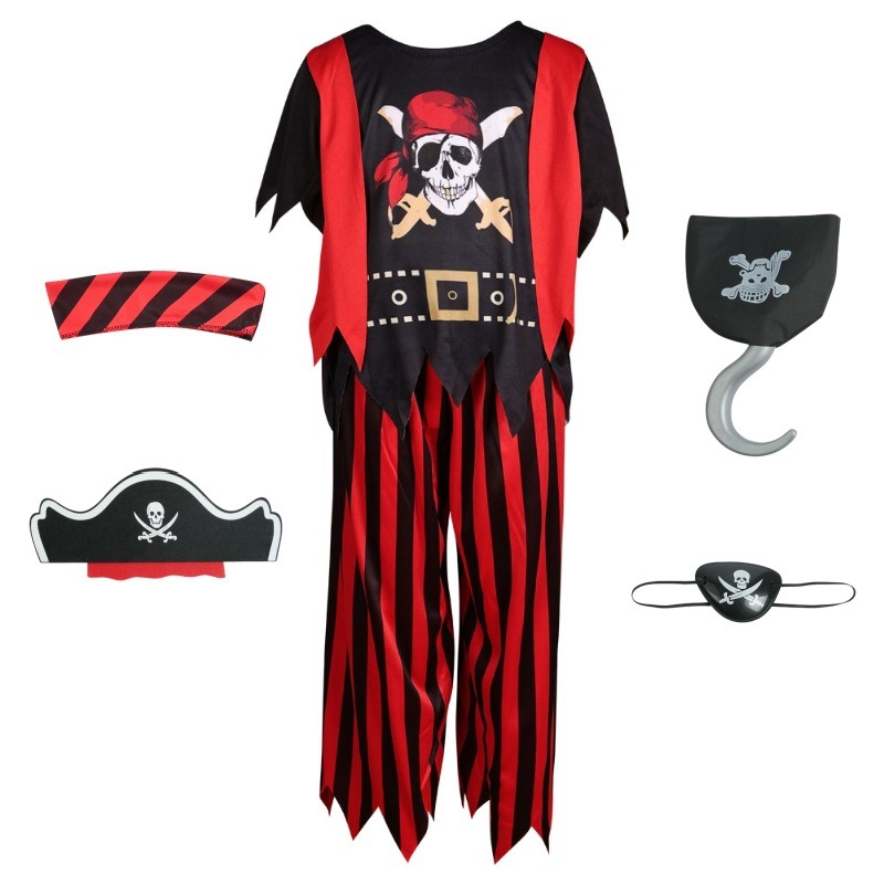 Kids Pirate Skull Dress Up Cos - Kids Toys Set recension och pris