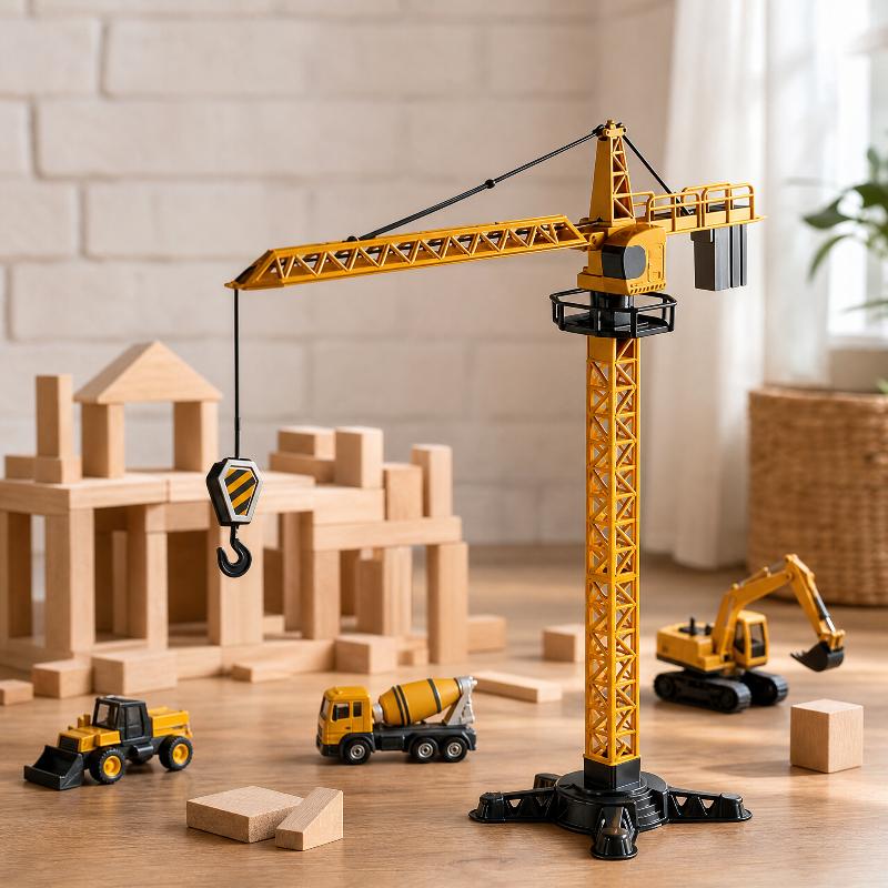 Tower Crane Toy Simulated Cons - Kids Toys And Games recension och pris