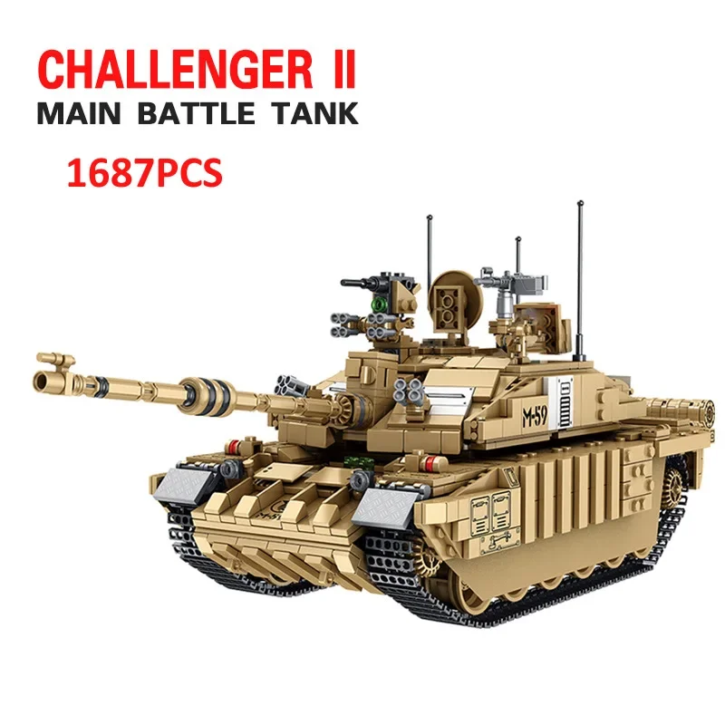 1687Pcs Military Tanks UK Chal - Kids Toys Uk recension och pris