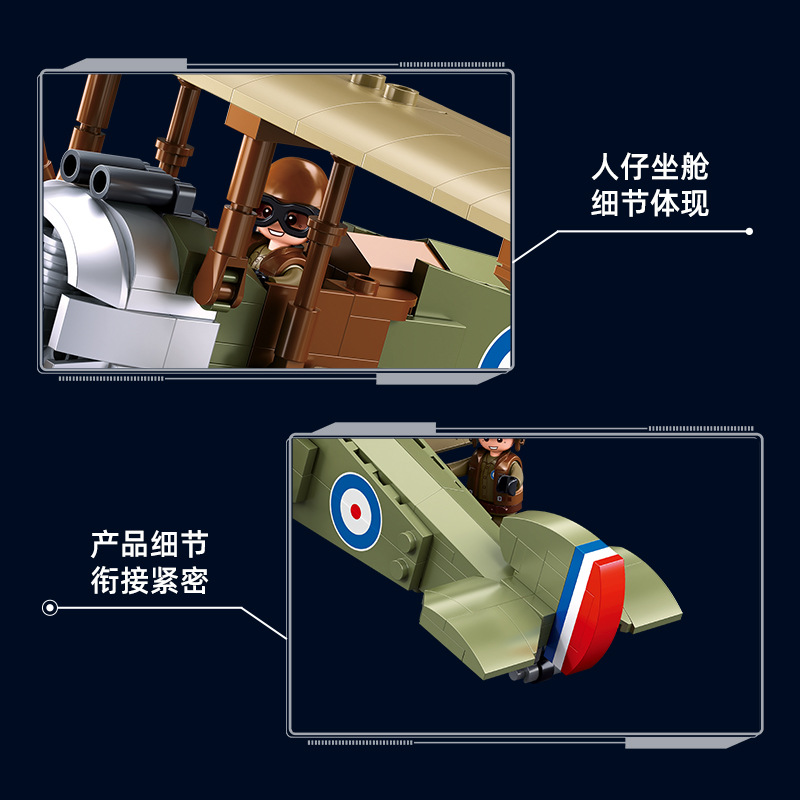 WW1 UK F. 1 Biplane Sopwith Ca - Kids Toys Uk recension och pris
