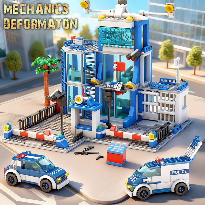 City Police Station Building B - Kids Toys Helicopter recension och pris