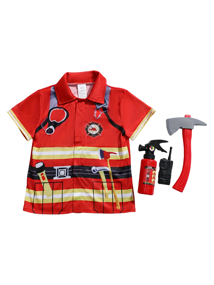 Kids Firefighter Style Shirt w - Kids Toys Set recension och pris