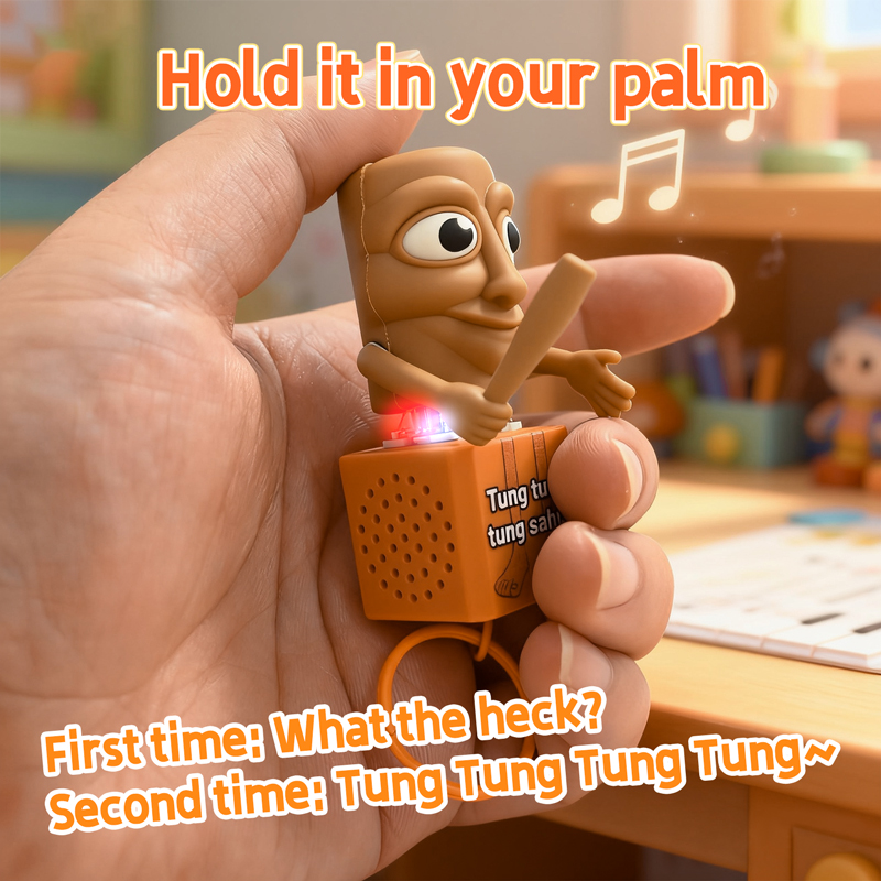 Tung tung tung Sahur Keychain  - Kids Quiet Toys recension och pris
