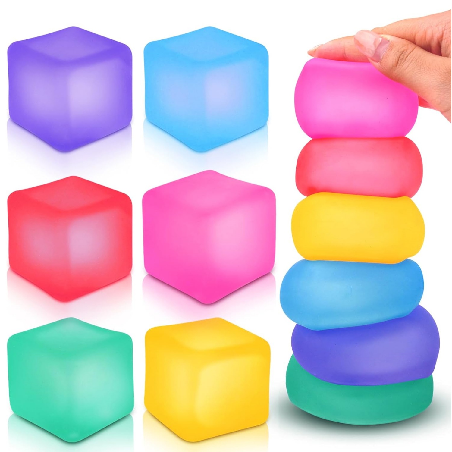 Stress Cube Squishy Fidget Toy - Kids Quiet Toys recension och pris