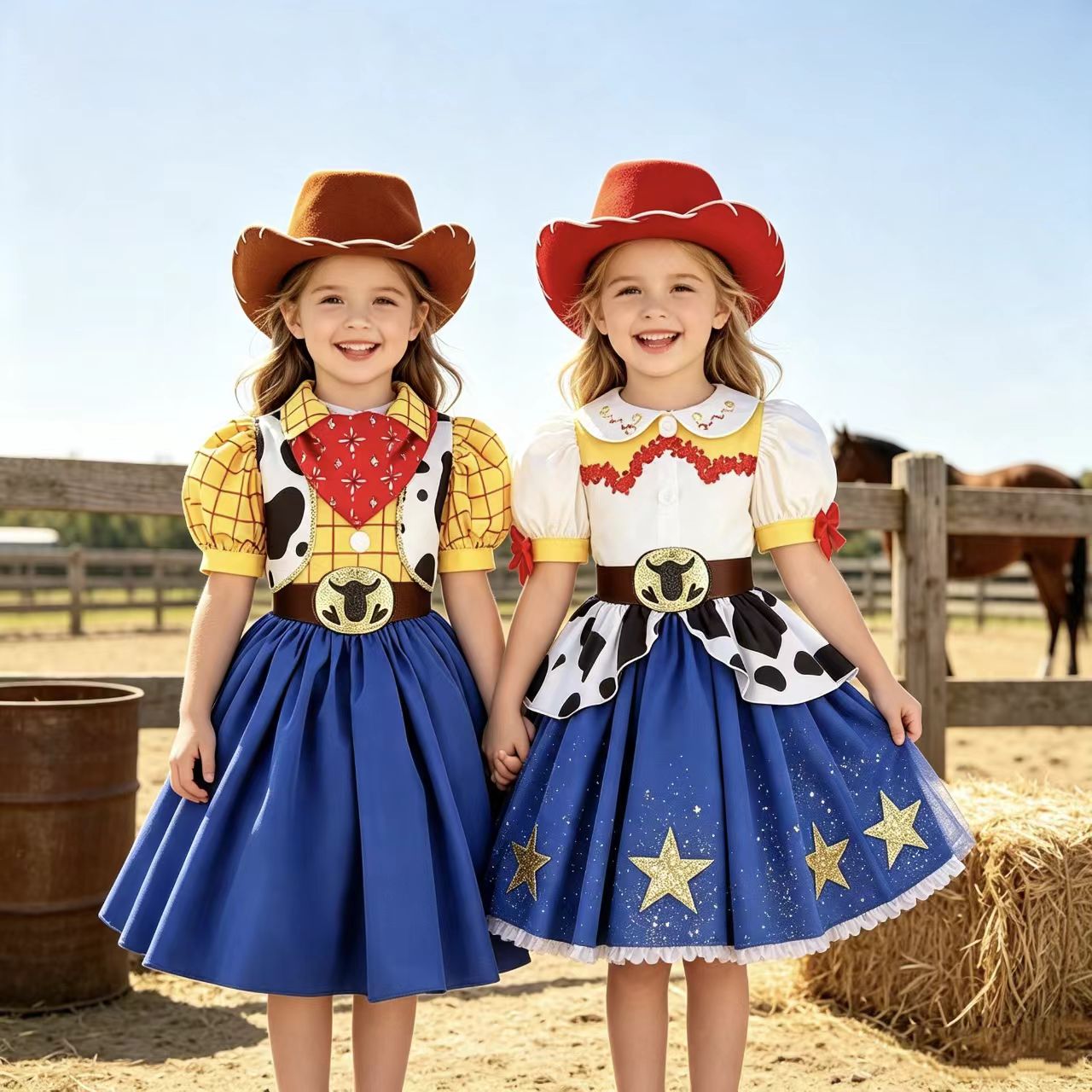 2026 New Girls Cow Spot Dress  - Kids Toys Set recension och pris