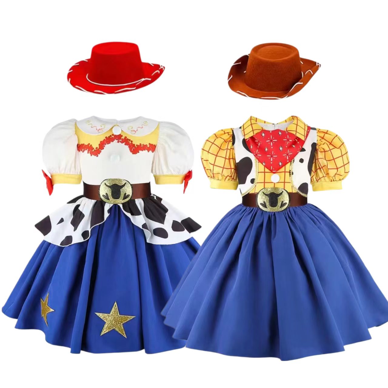 2026 New Girls Cow Spot Dress  - Kids Toys Set recension och pris